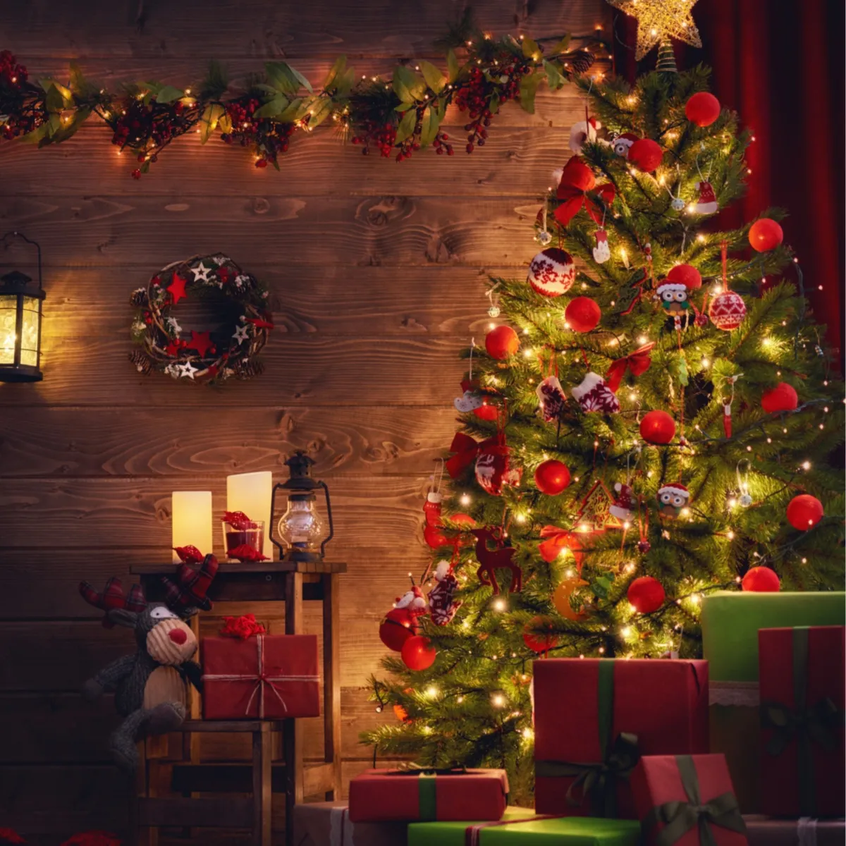 Instalación de árbol de Navidad