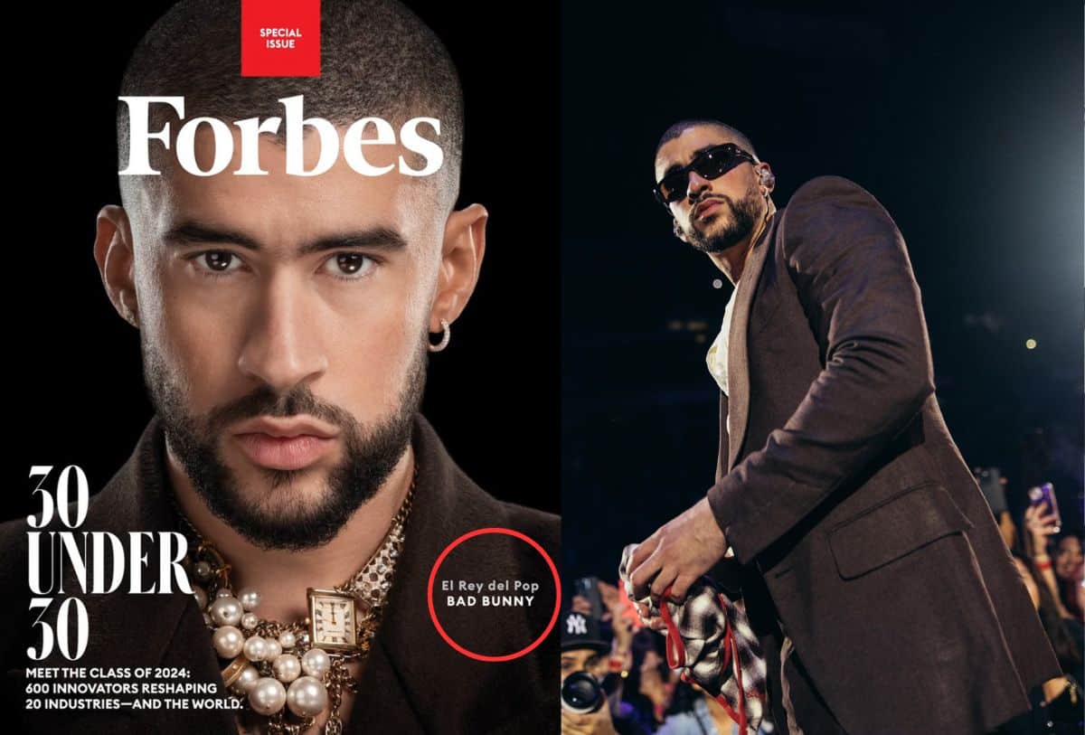 Bad Bunny es el nuevo “rey del pop”, según lo considera Forbes