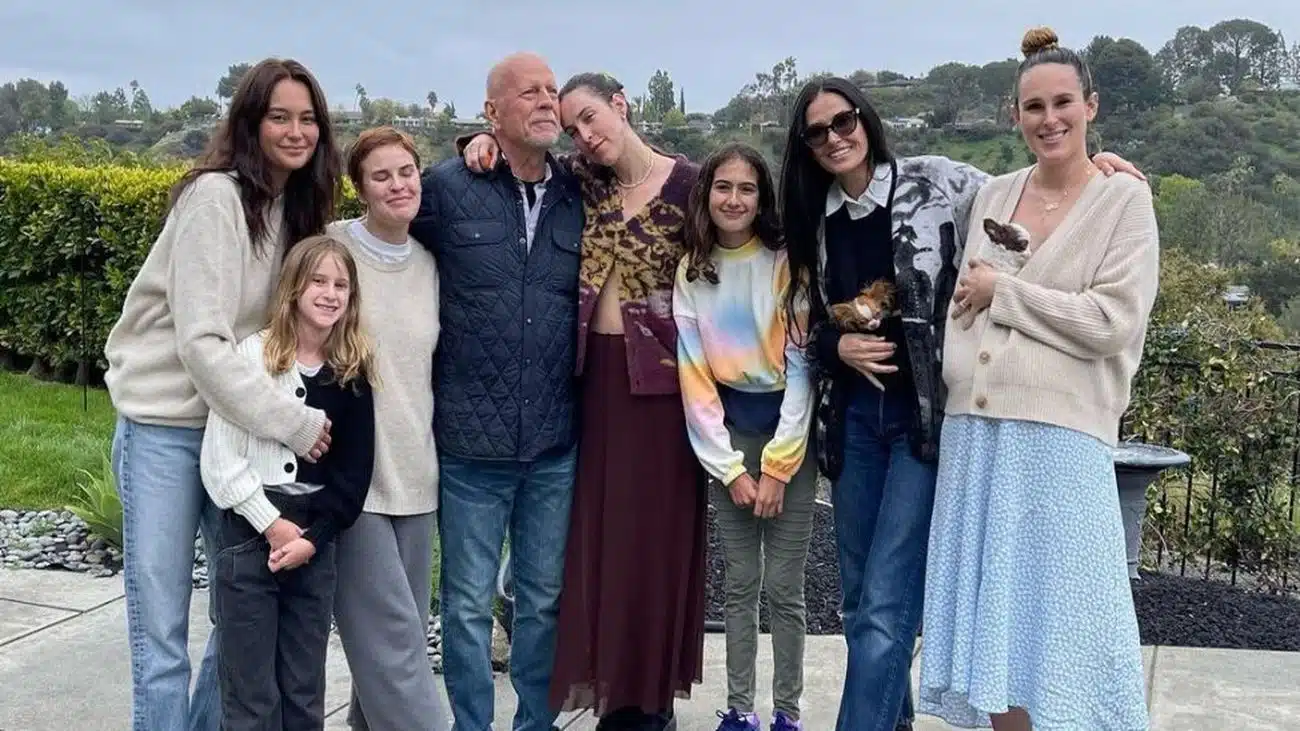 Bruce Willis recibe el amor de su familia en Acción de Gracias