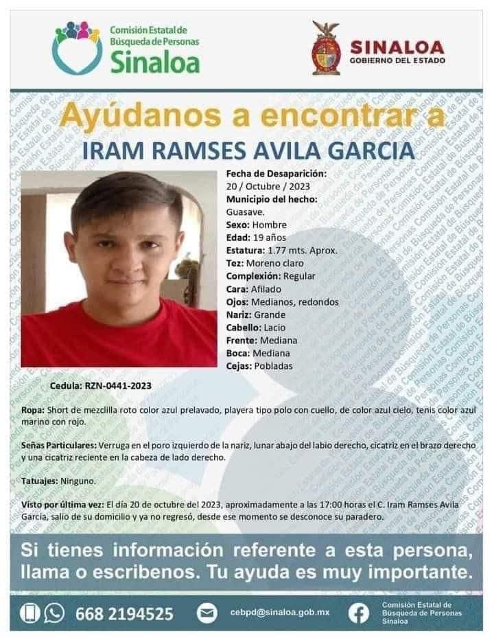 Marcha por la búsqueda de Iram Ramses quien se encuentra desaparecido