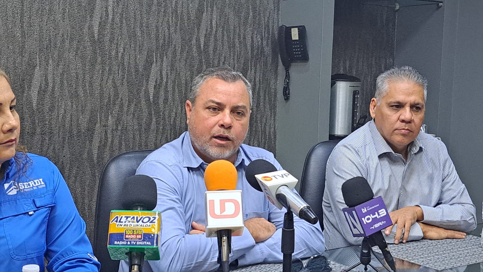Manrique Nielsen Castro, presidente de Canacintra, durante rueda de prensa