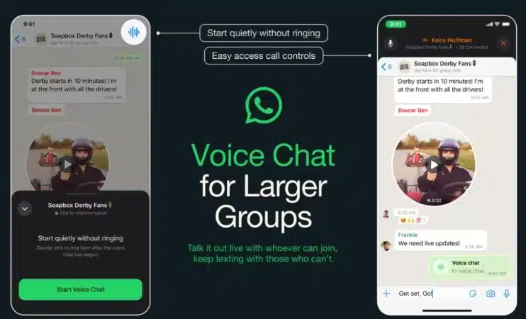 WhatsApp implementa nuevos chats de audio
