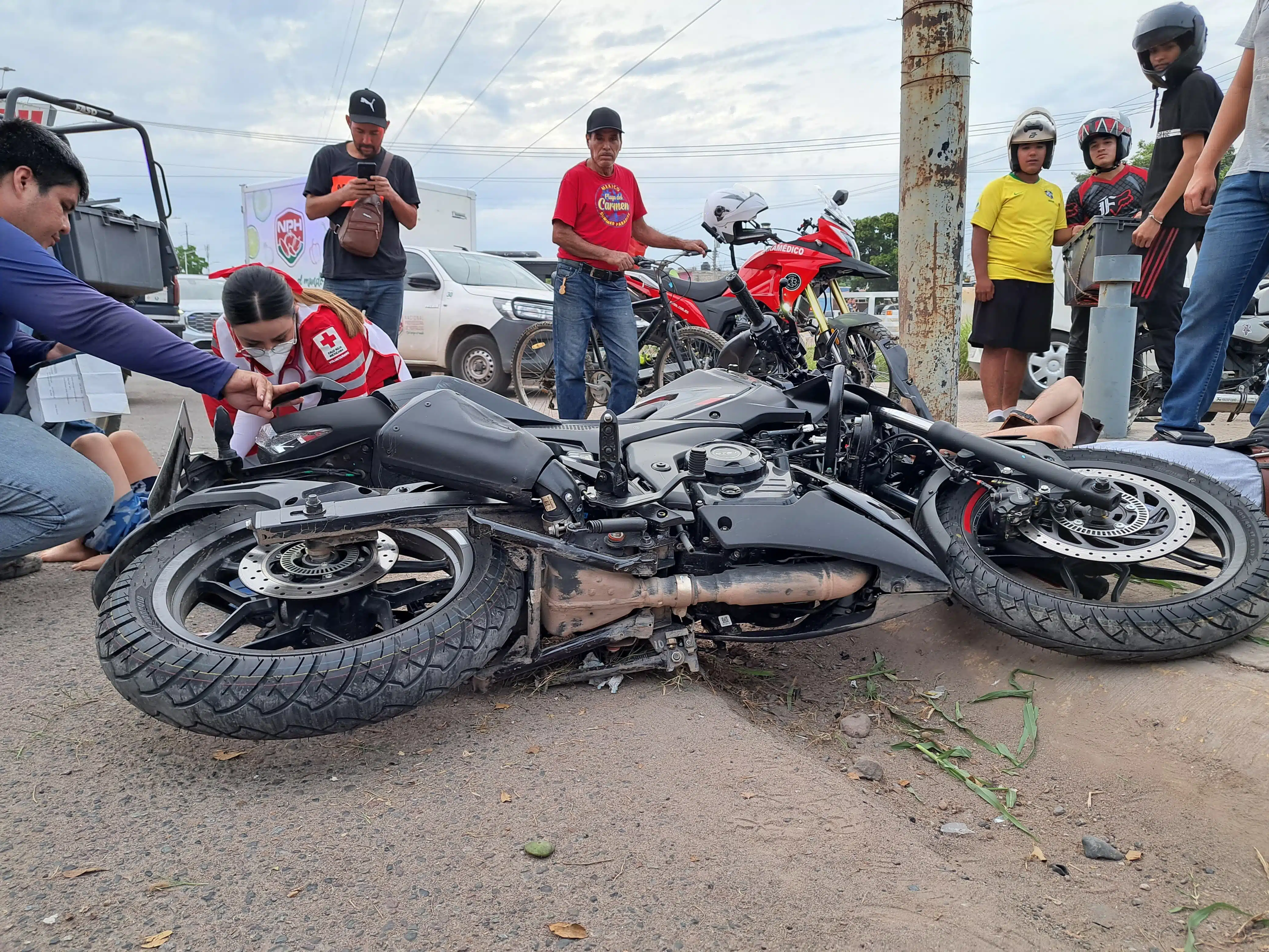 El accidente ocurrió en la colonia Prados del Sol, Culiacán.