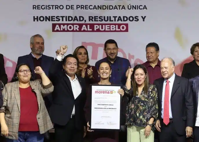 Claudia Sheinbaum se registra como precandidata a las elecciones 2024