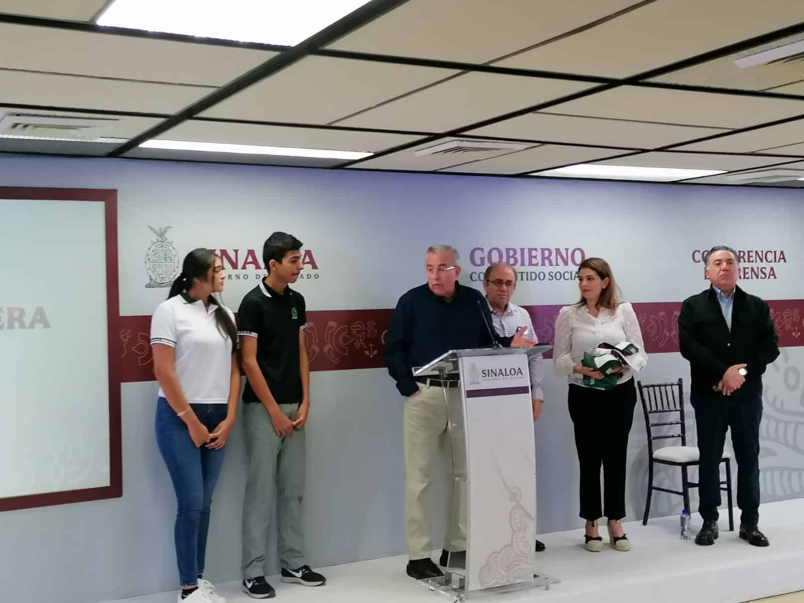 Rubén Rocha Moya, gobernador de Sinaloa, durante la semanera de este lunes 13 de noviembre
