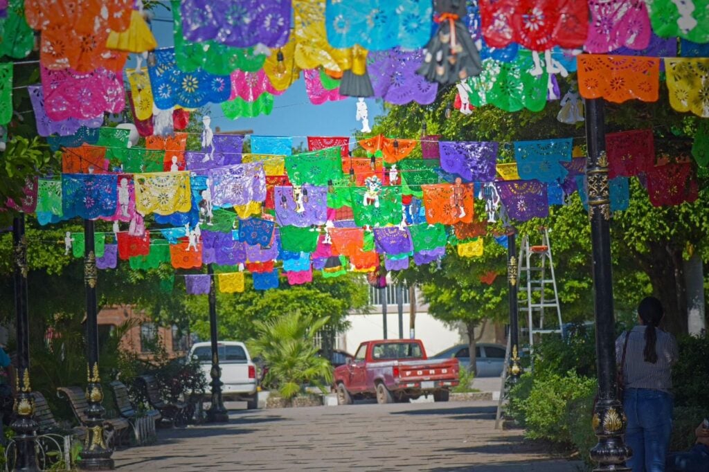 Decoración de El Fuerte para el calaca Fest