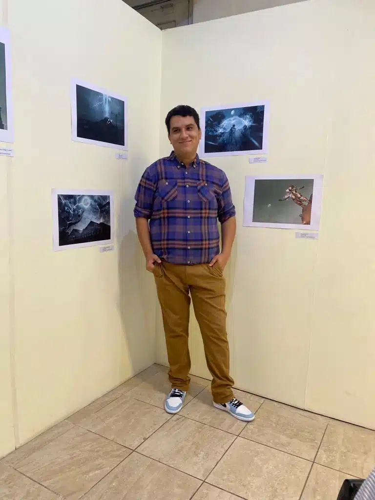 Jahir Salas, joven artista.