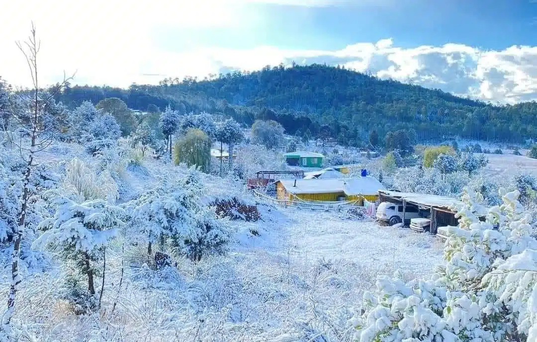 Nieve en El Durazno, Durango