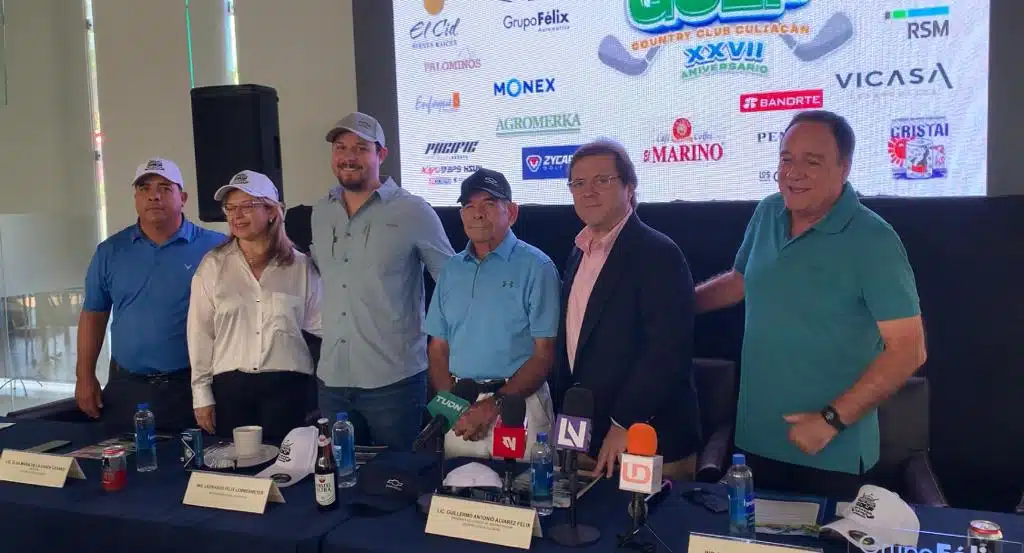 Rueda de prensa del Torneo Anual de Golf en Culiacán