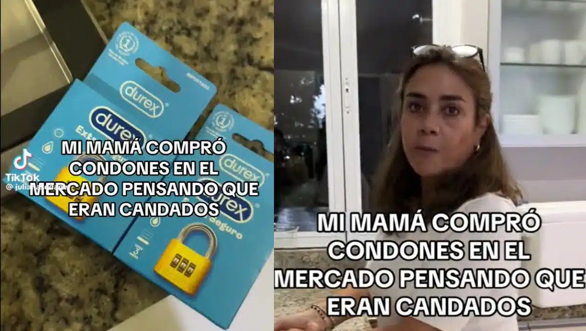 El video más viral; mujer compra condones en lugar de candados