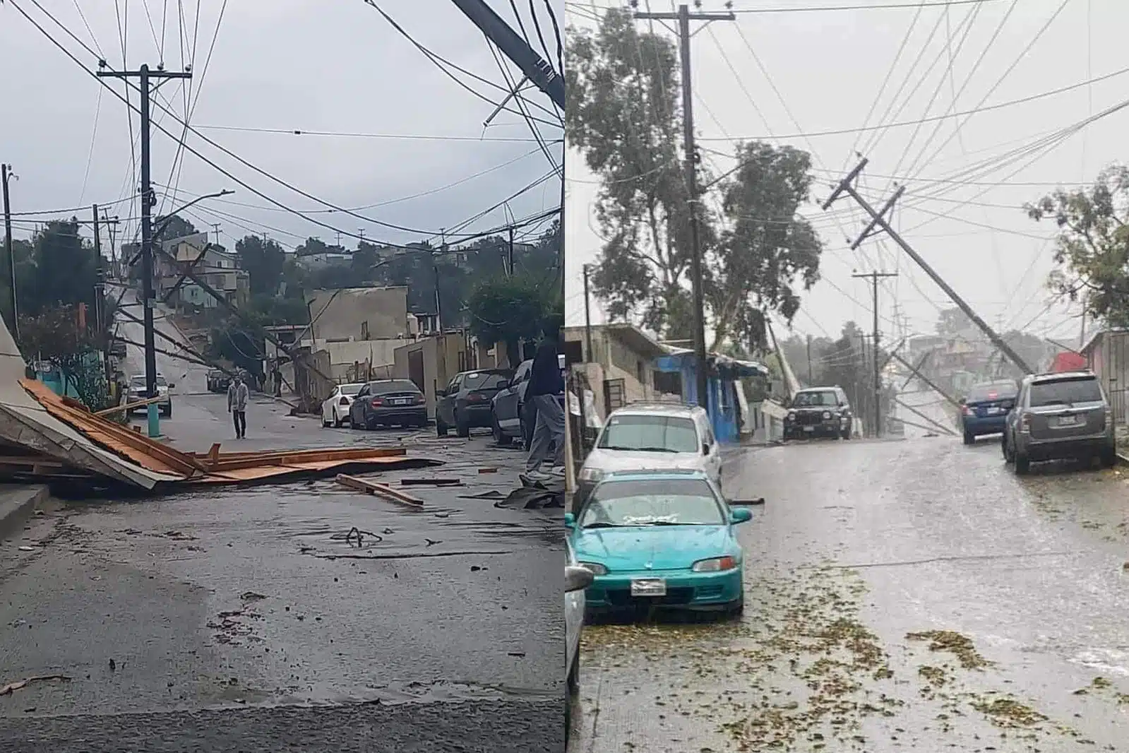 En Tijuana, 164 mil personas se quedan sin luz ante fuertes lluvias y vientos
