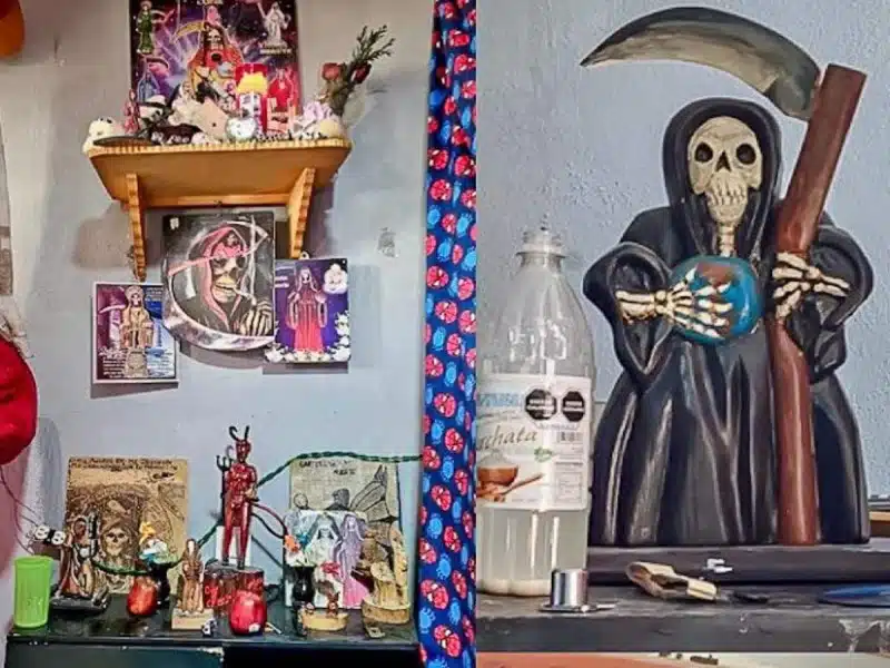 Encuentran armas, diversa drogas, y altares de la Santa Muerte en penales de Hidalgo