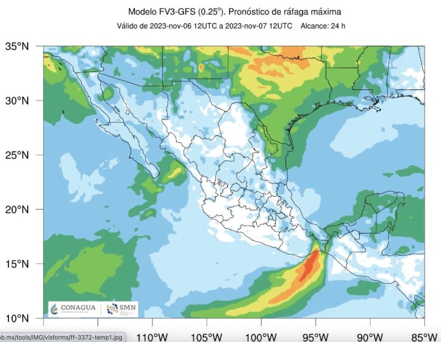 Frente Frío 9 en México