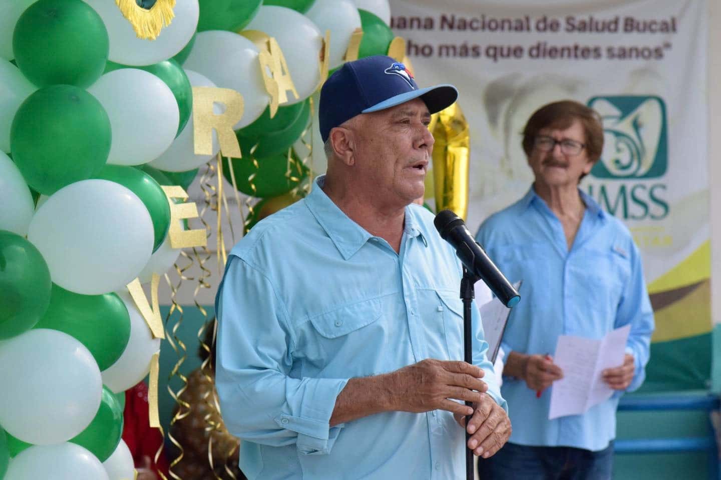 Gildardo Leyva Ortega durante evento en El Fuerte