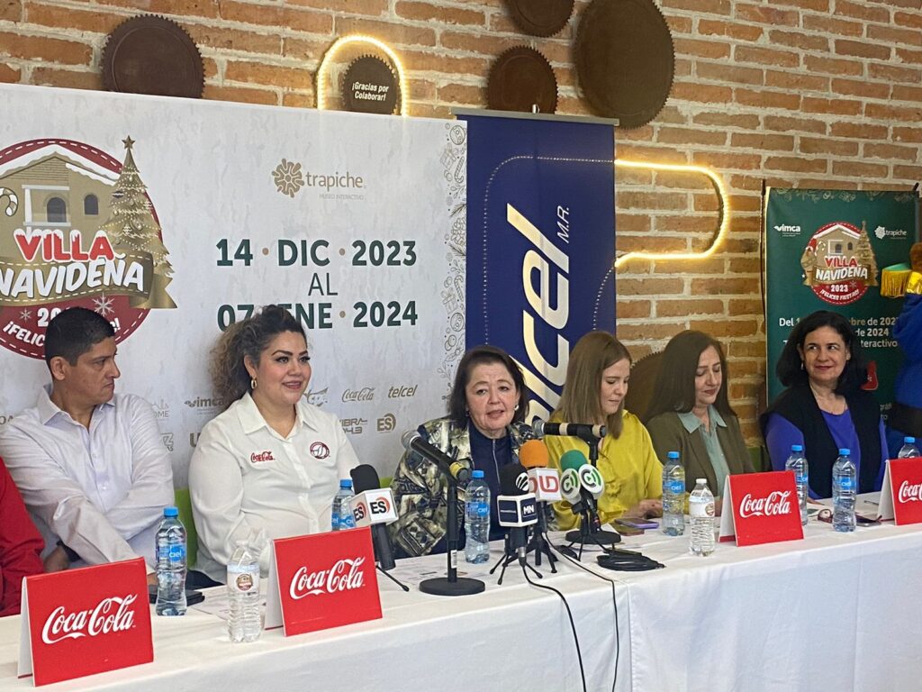 Irma Peñuelas Castro, directora ejecutiva de IMCA, anuncia el Villa Navideña 2023