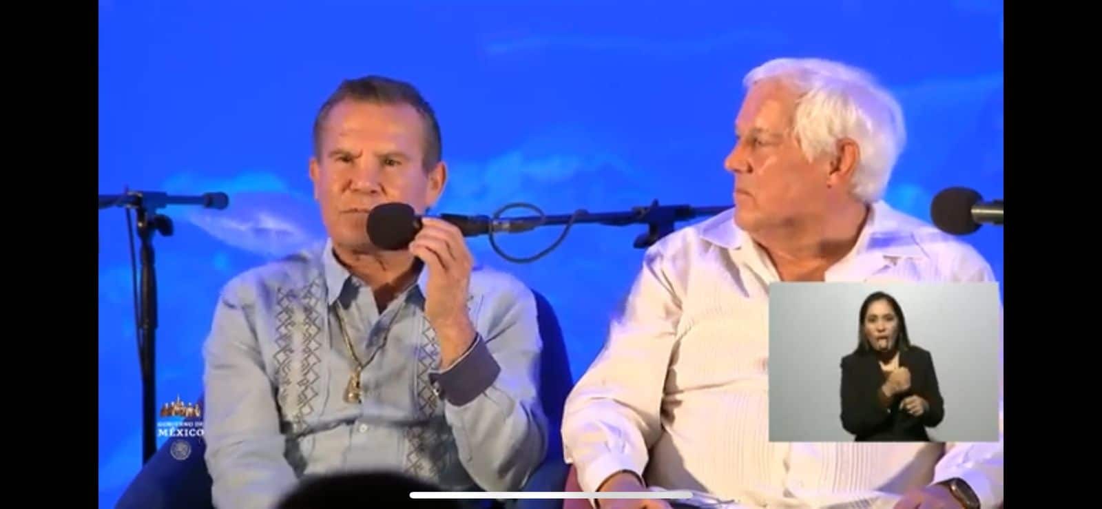 Julio César Chávez, durante el evento de “Fandangos por la lectura”