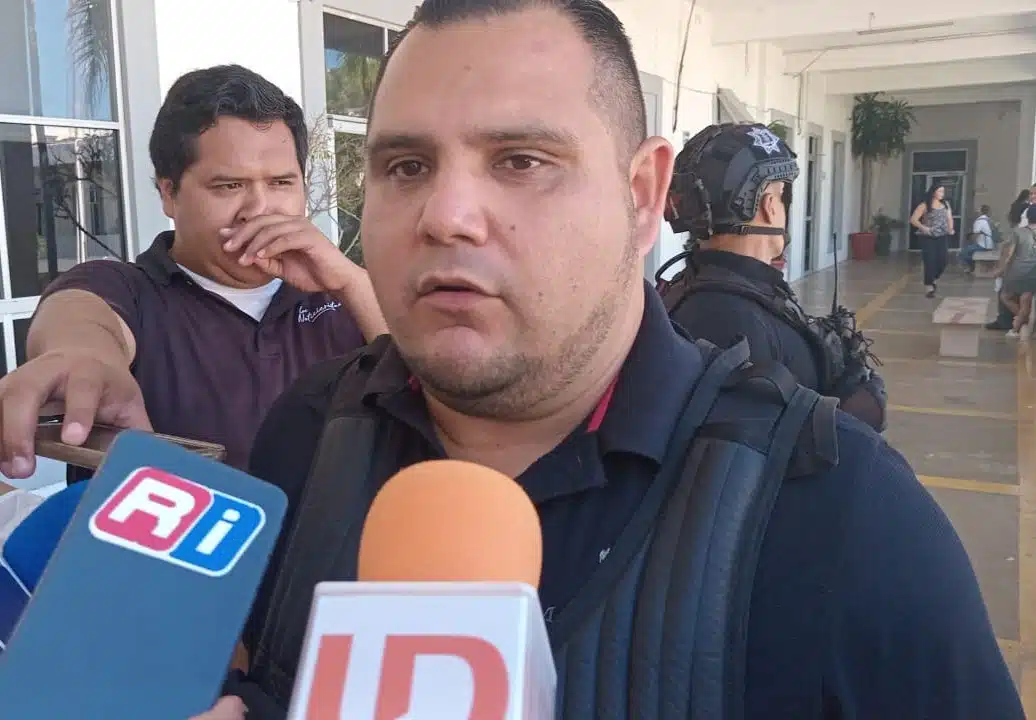 Jaime Othoniel Barrón Valdez en entrevista con medios