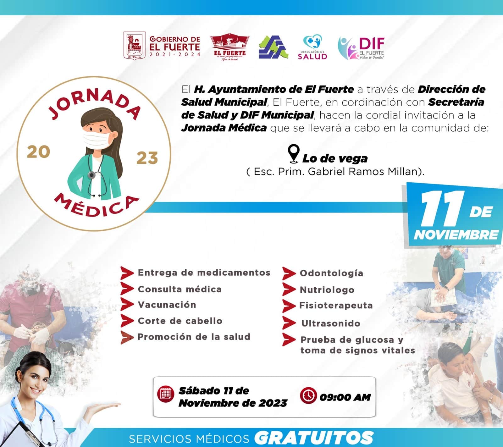 invitación oficial de la Jornada médica