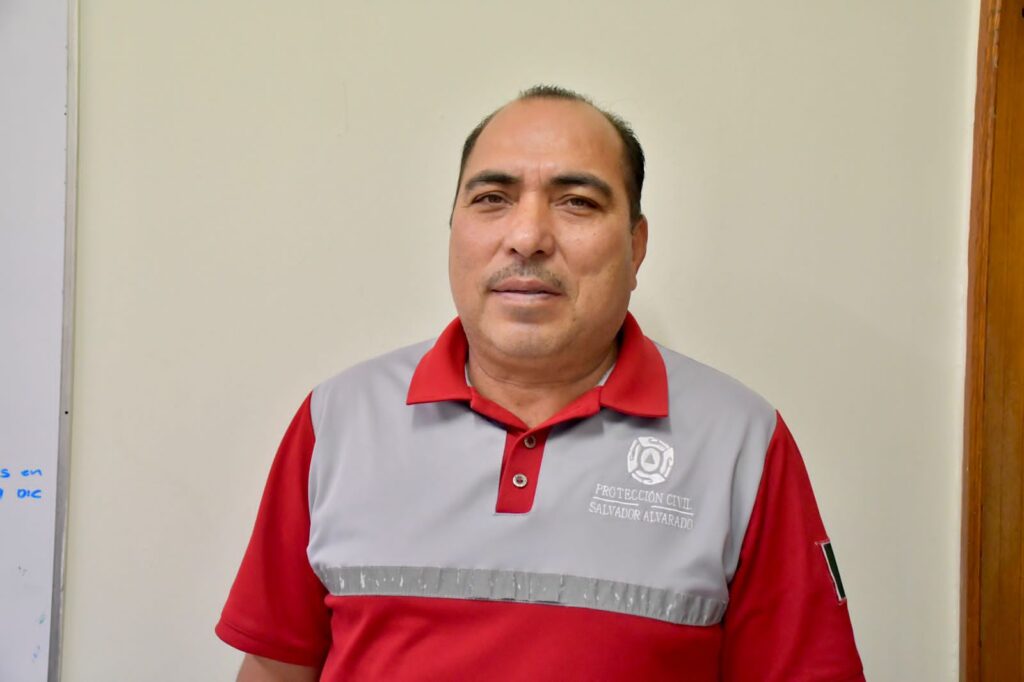 José Carlos Espinoza, titular de la Coordinación de Protección Civil de Salvador Alvarado, en entrevista para Línea Directa