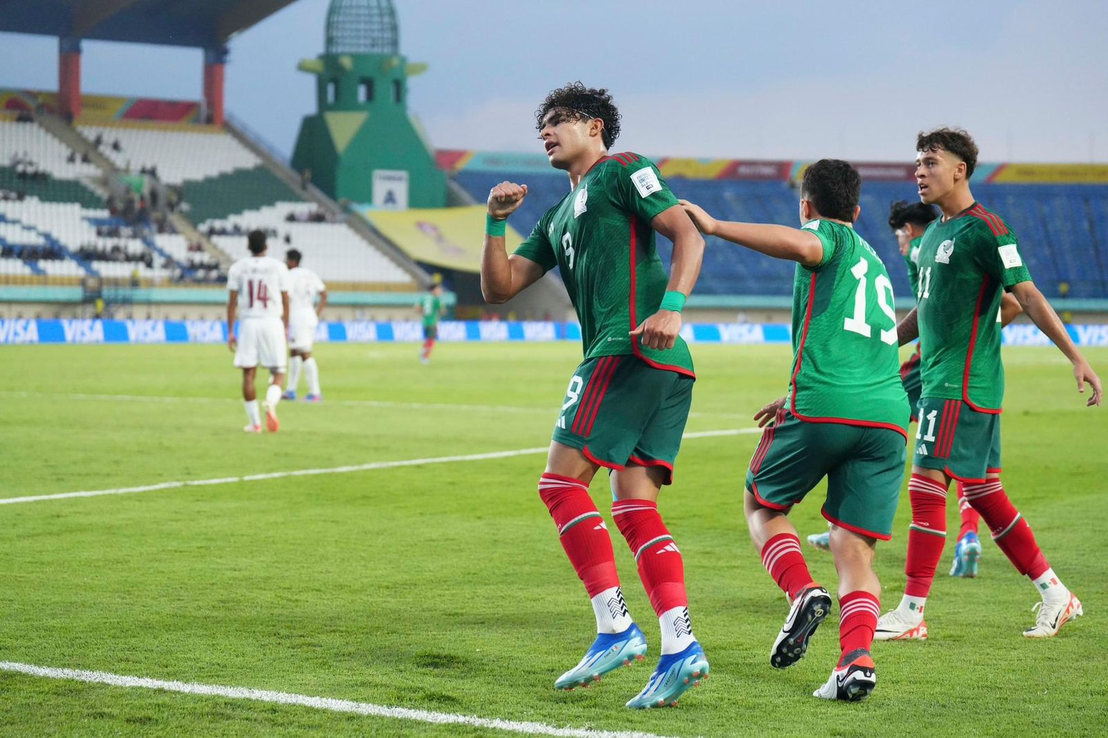 Futbolistas de la selección mexicana Sub-17 activos en el terreno de juego
