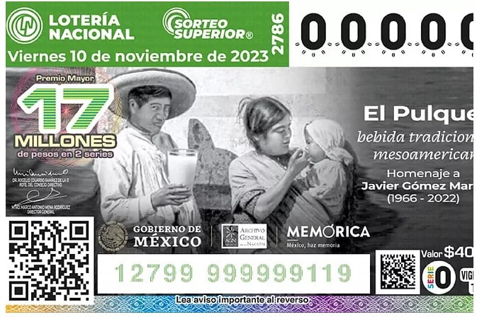 Sorteo Superior 2786 de la Lotería Nacional