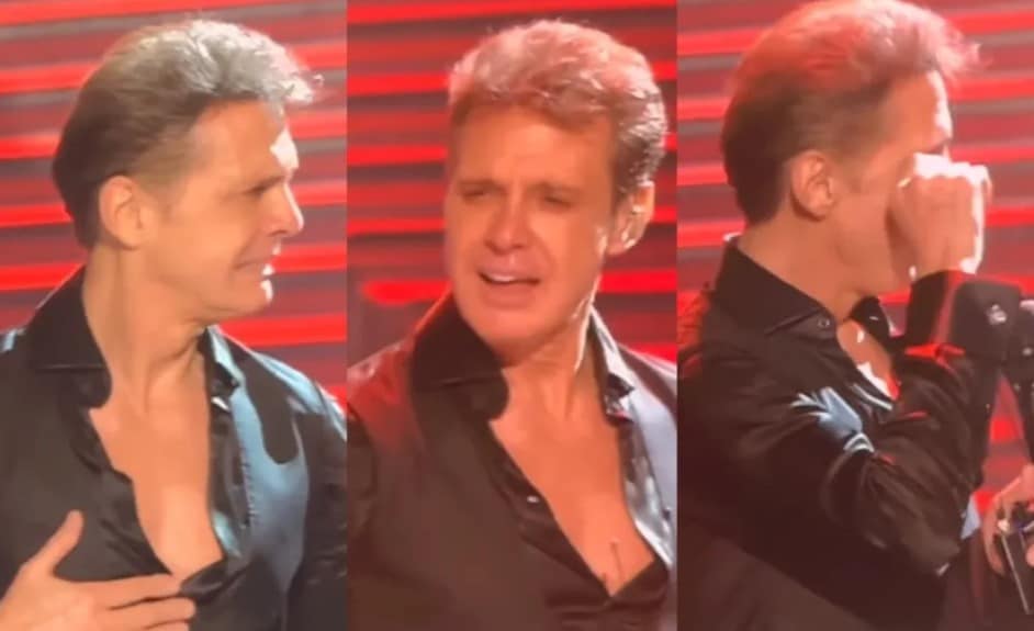 Luis Miguel rompe en llanto al cantar 