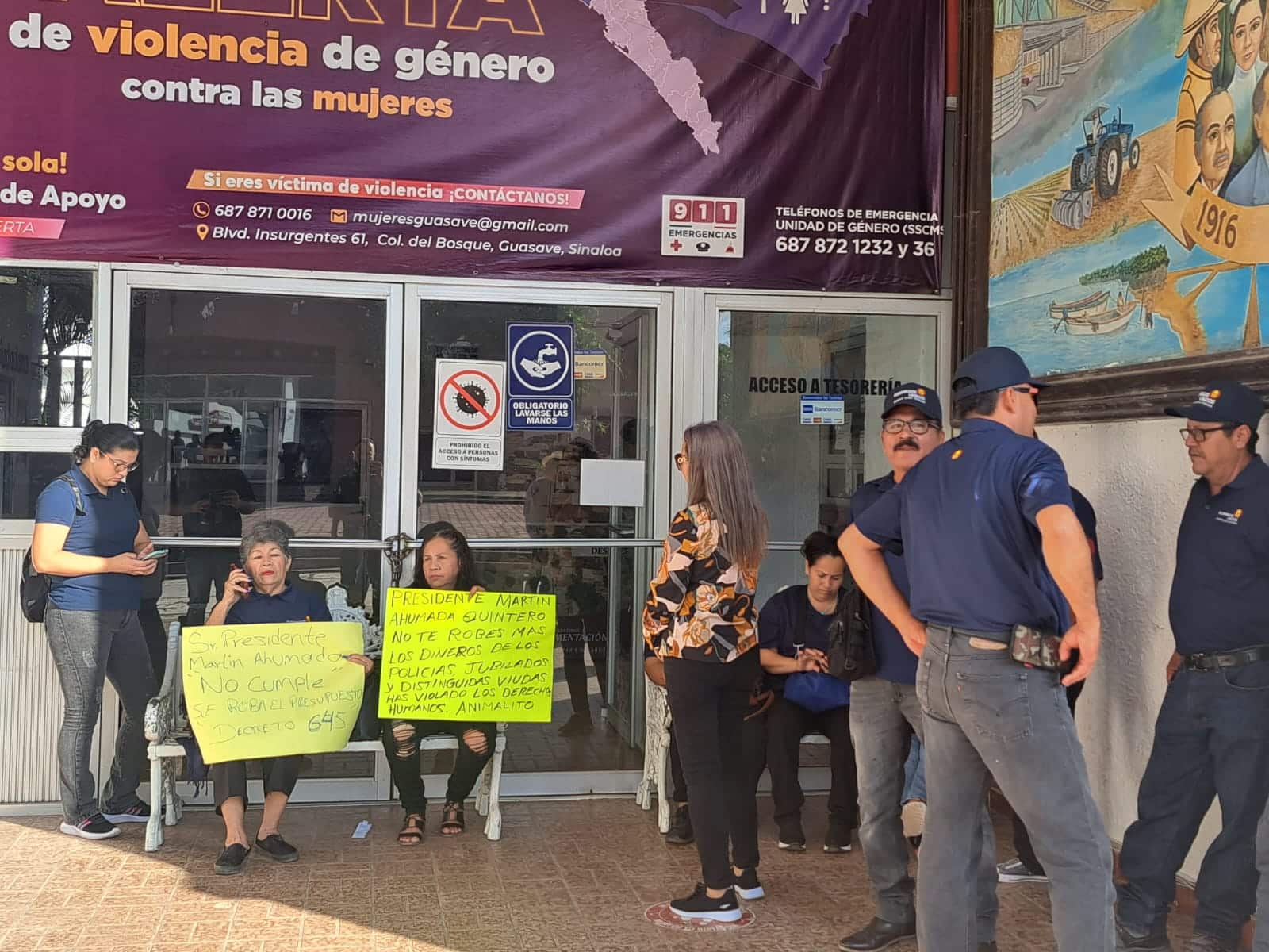 Manifestación de policías jubilados