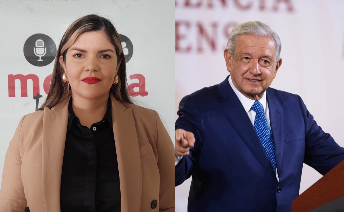 Merary Villegas Sánchez y AMLO