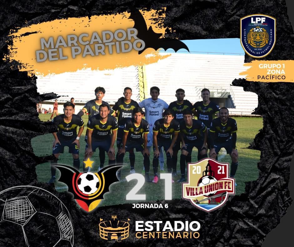 Murciélagos FC asciende al segundo lugar de grupo al vencer a Villa Unión