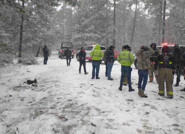 Nieve en la autopista Durango-Mazatlán