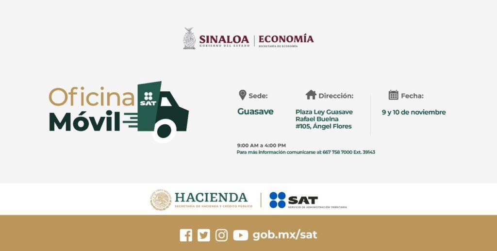 ¿tienes Trámites Pendientes Con El Sat Esto Te Interesa Módulo Itinerario Estará En Guasaveemk 5395