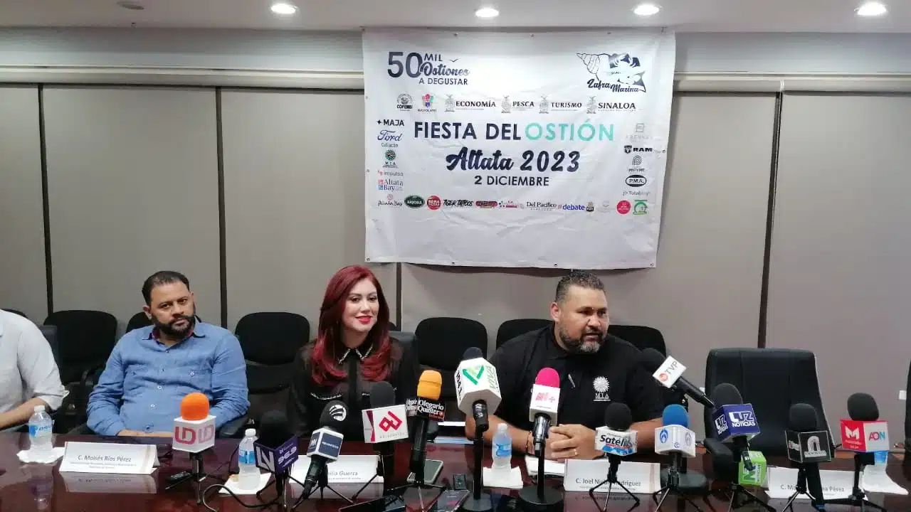 Rueda de prensa, “Fiesta del Ostión, Altata 2023”.
