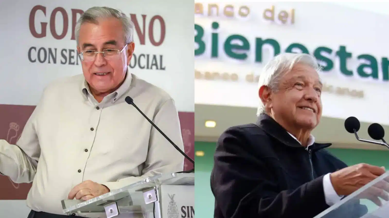 Rubén Rocha Moya y Andrés Manuel López Obrador