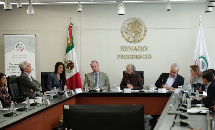 Terna de AMLO para la SCJN comparece ante el Senado
