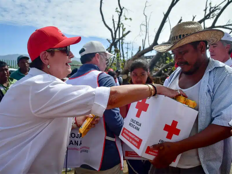 Van mil 820 toneladas de ayuda entregada por la Cruz Roja en Guerrero
