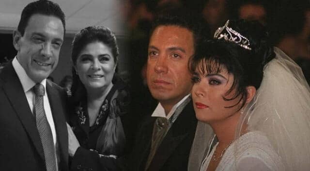 La actriz Victoria Ruffo y Omar Fayad