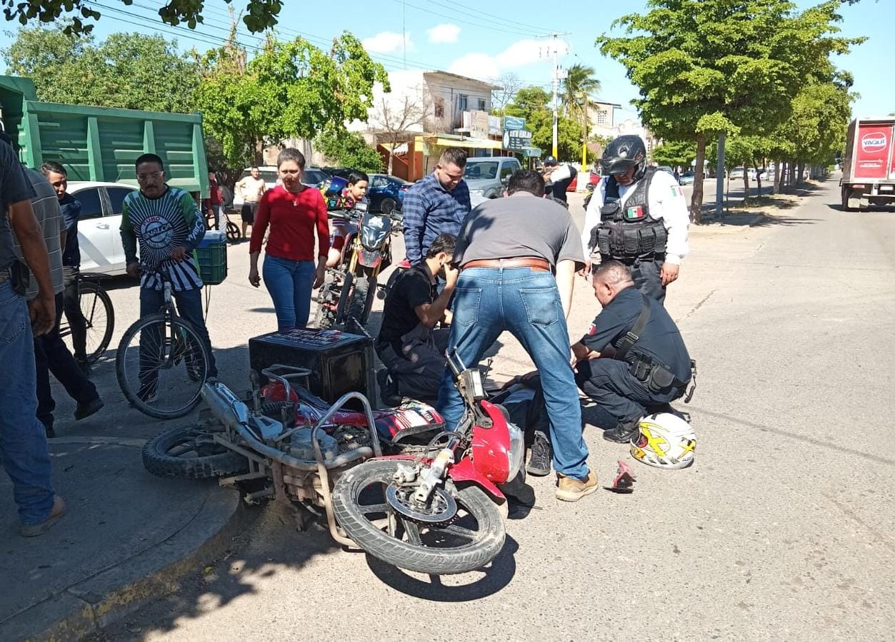 Atropellan a Luis Fernando y lo dejan herido en Guasave