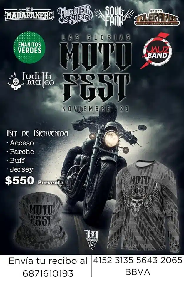 Flyers Moto Fest Las Glorias 2023