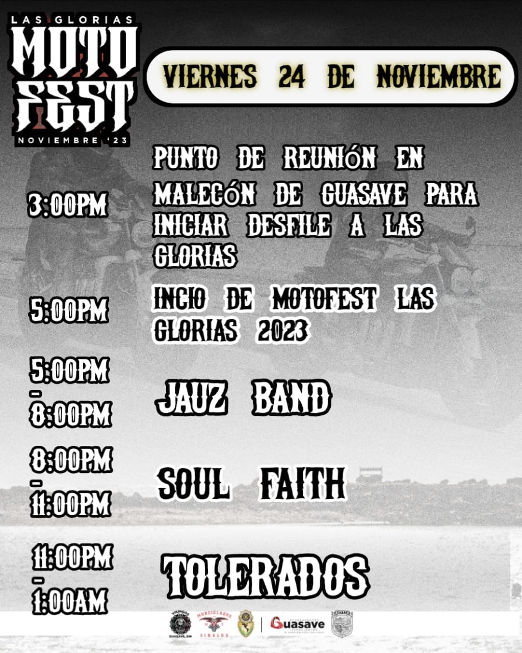 Flyers Moto Fest Las Glorias 2023