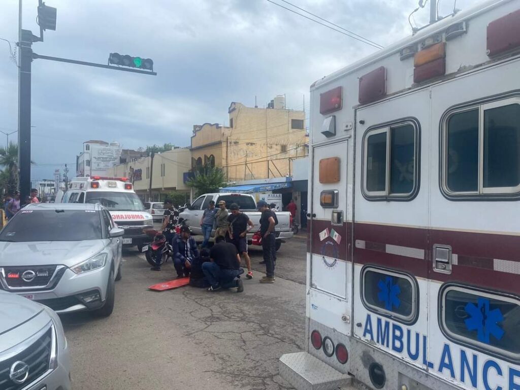 Accidente de moto en Mazatlán