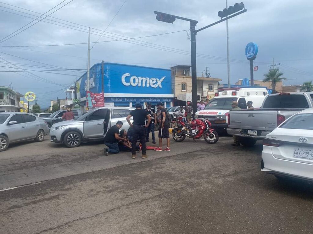 Accidente de moto en Mazatlán