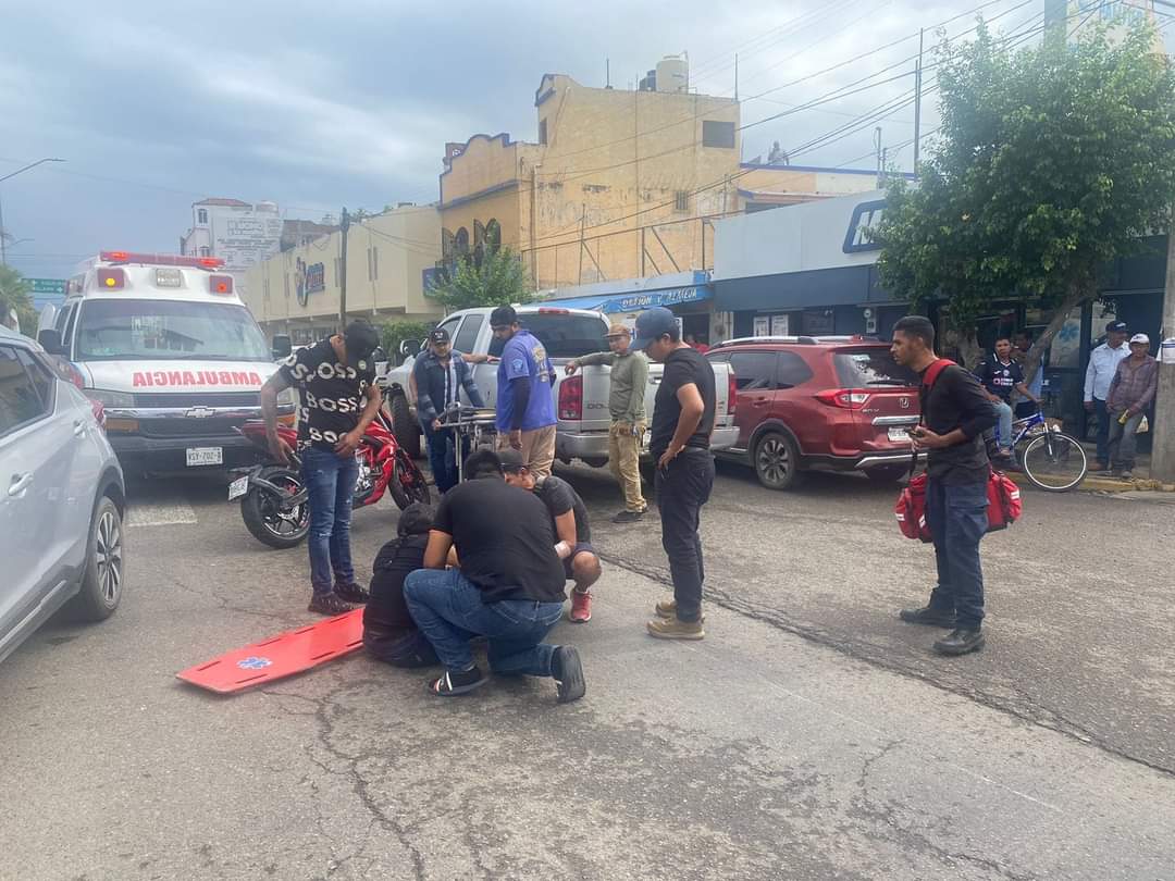 Accidente de moto en Mazatlán