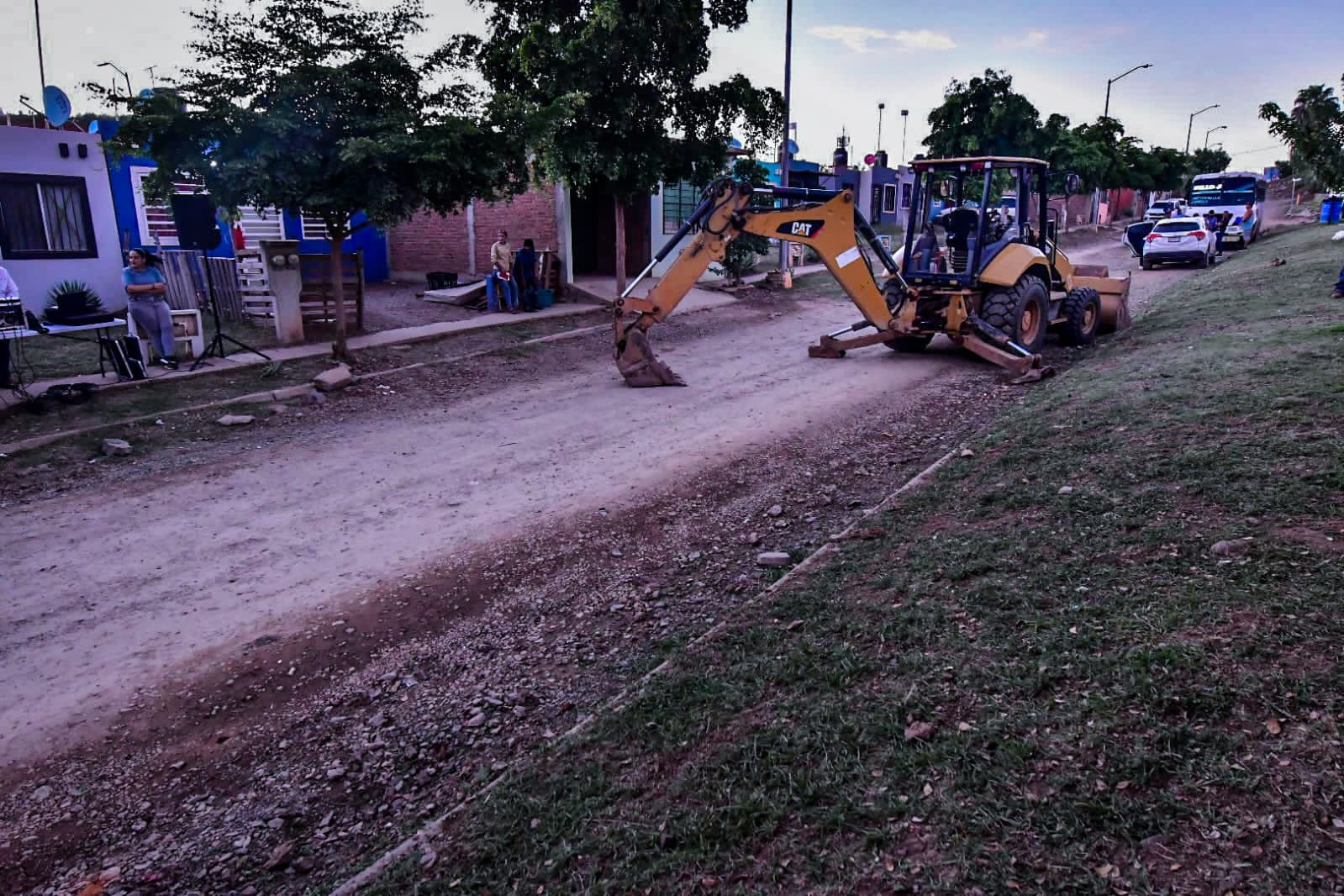 Obra de pavimentación en Mazatlán