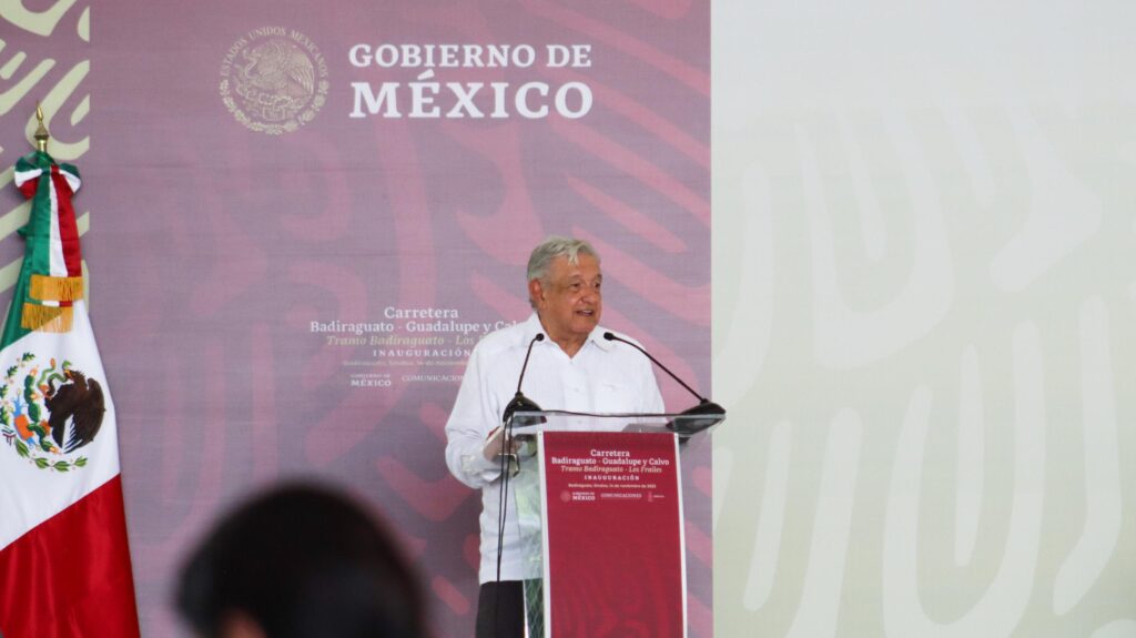 José Paz López Elenes, agradeció y celebró la visita del Presidente Andrés Manuel López Obrador a la cabecera municipal