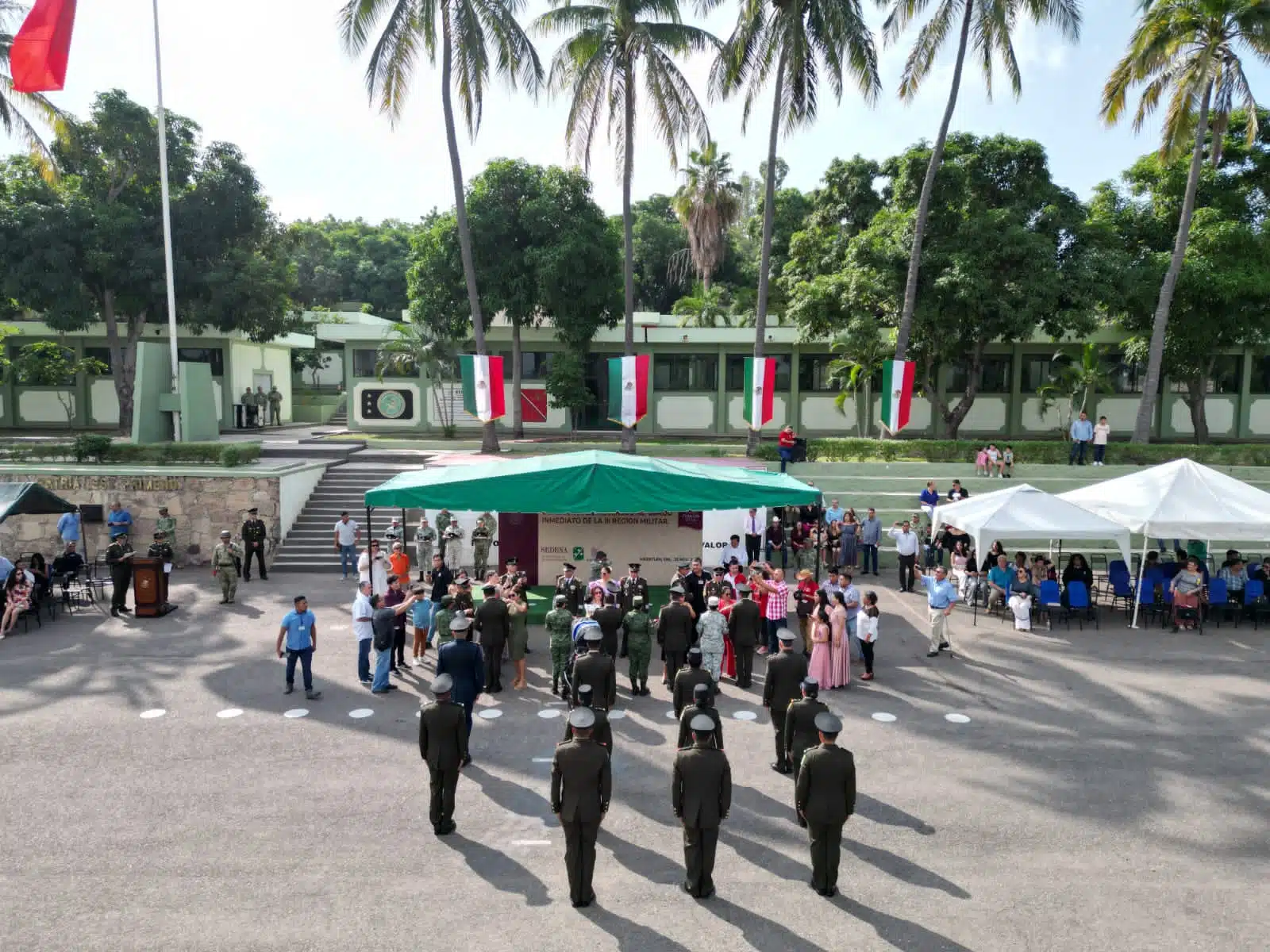 Ceremonia en la Tercera Región Militar.