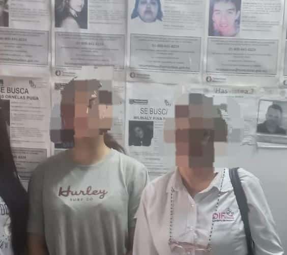 Menor localizada en la ciudad de Los Mochis.