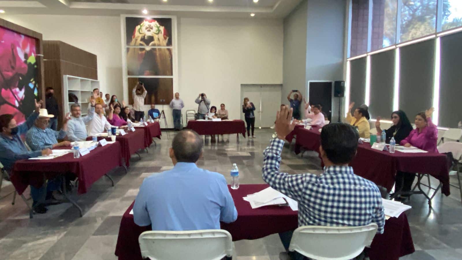 Sesión de cabildo en Guasave.