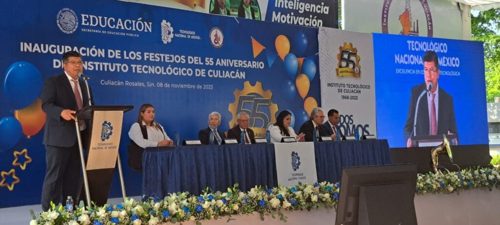 inauguración de los festejos del 55 aniversario del Instituto Tecnológico de Culiacán