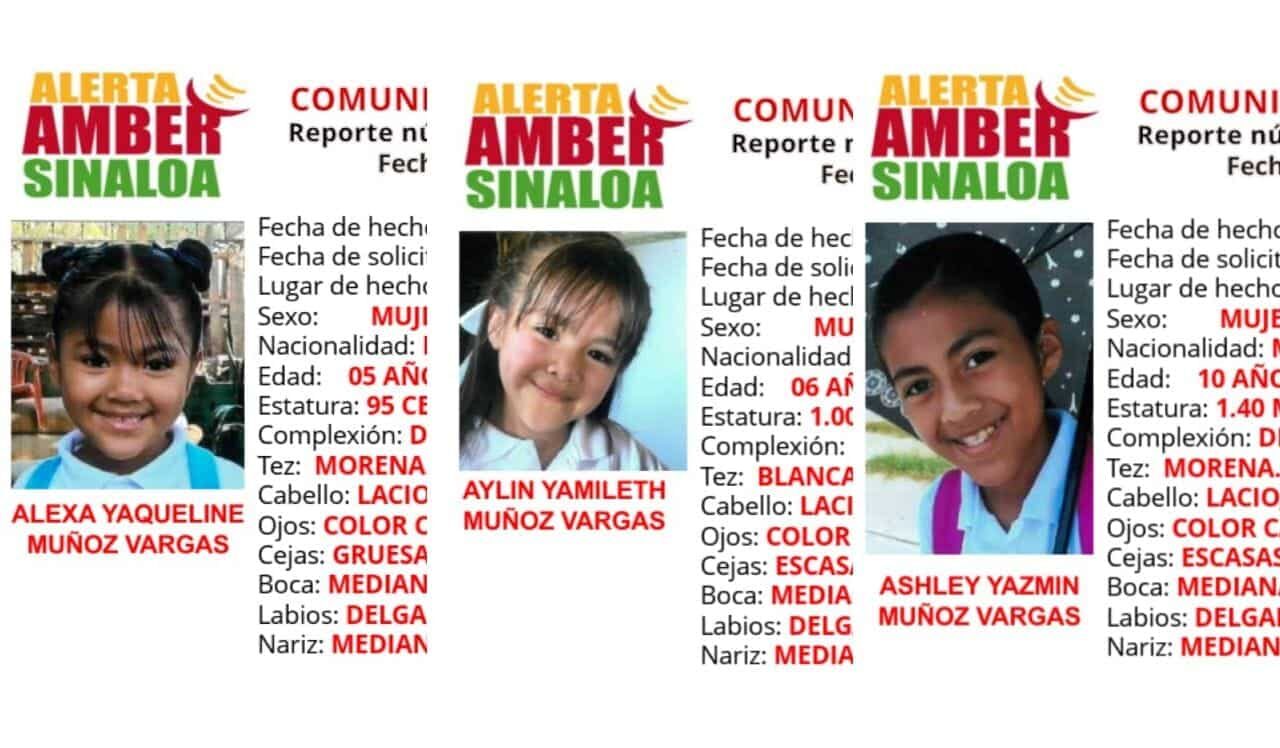 Las hermanitas desaparecieron el pasado 5 de noviembre en la colonia Buenos Aires, en Mazatlán.