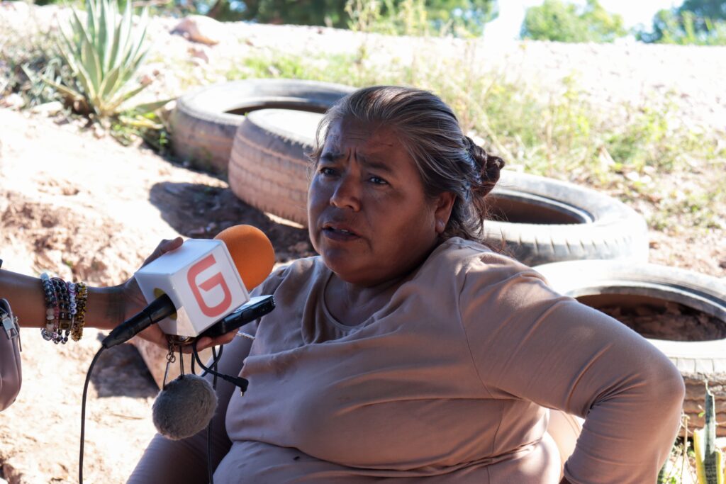 Mujer entrevistada por Línea Directa.